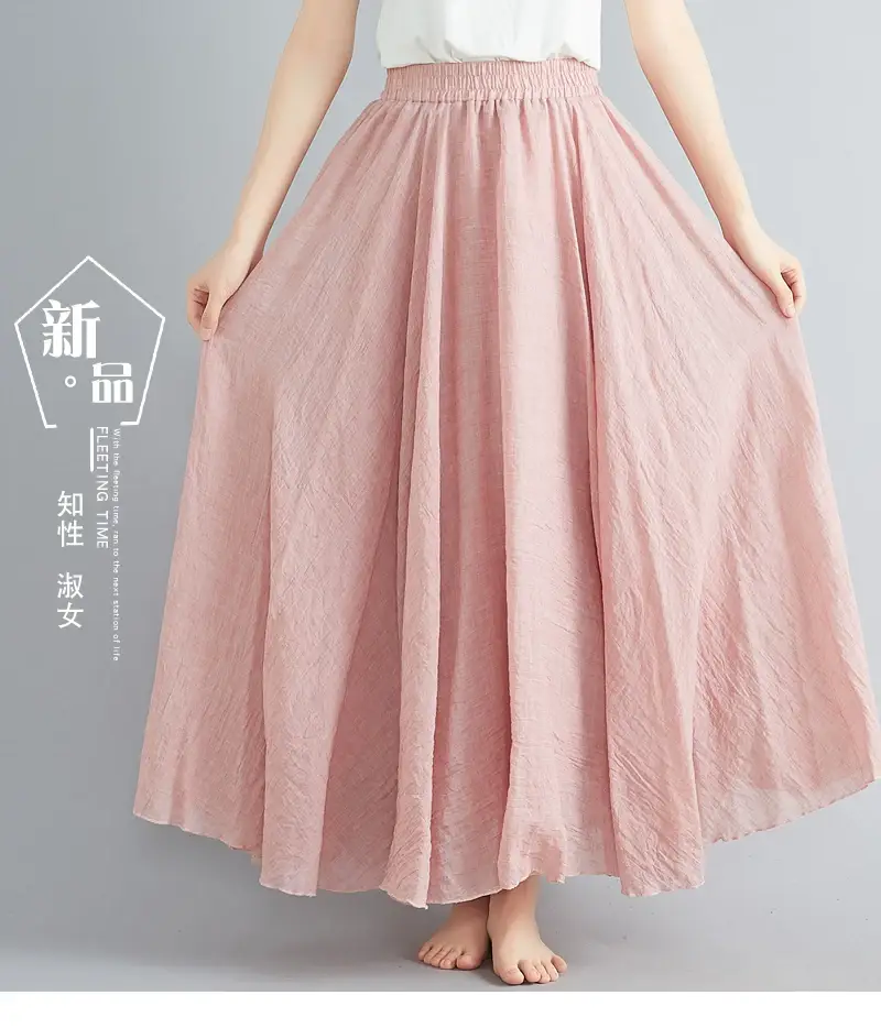 Lotte New Composition A-Line Skirt Red Large — feature 11