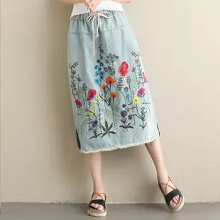 Lotte New Composition A-Line Skirt Red Large — feature 2
