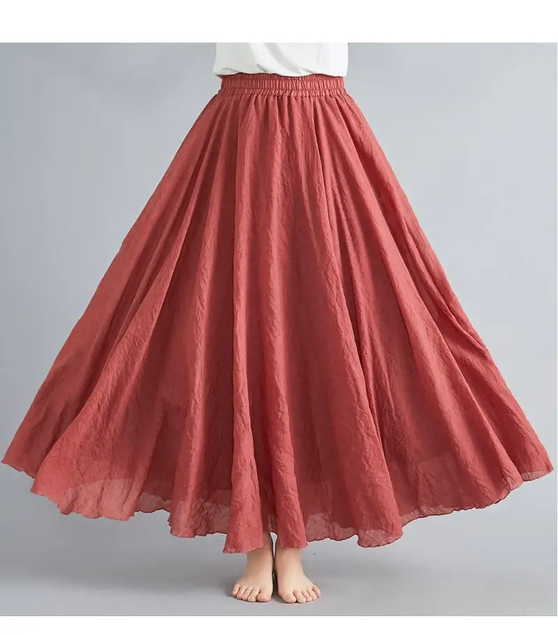 Lotte New Composition A-Line Skirt Red Large — feature 61