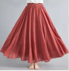 Lotte New Composition A-Line Skirt Red Large - Image 9