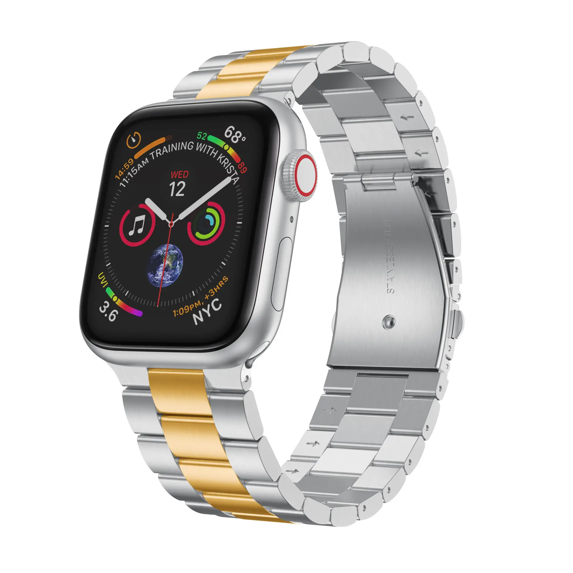 Apple Watch Integrated Stainless Steel Strap - Image 7