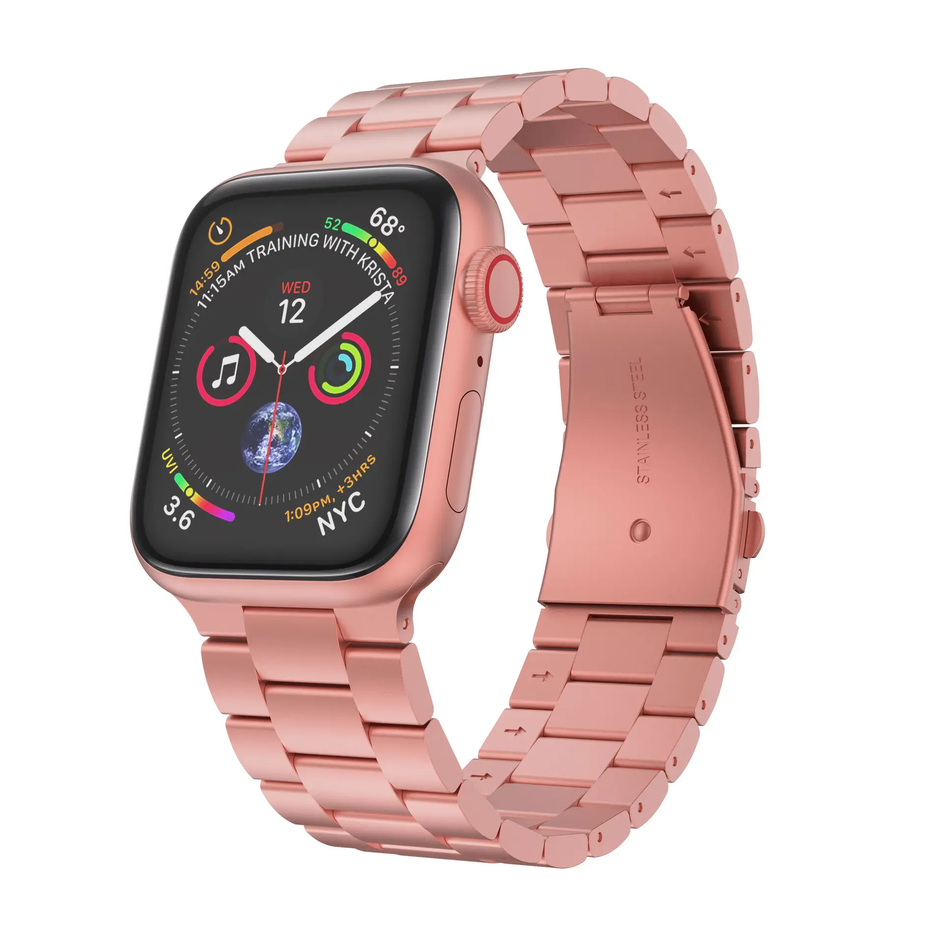 Apple Watch Integrated Stainless Steel Strap - Image 9