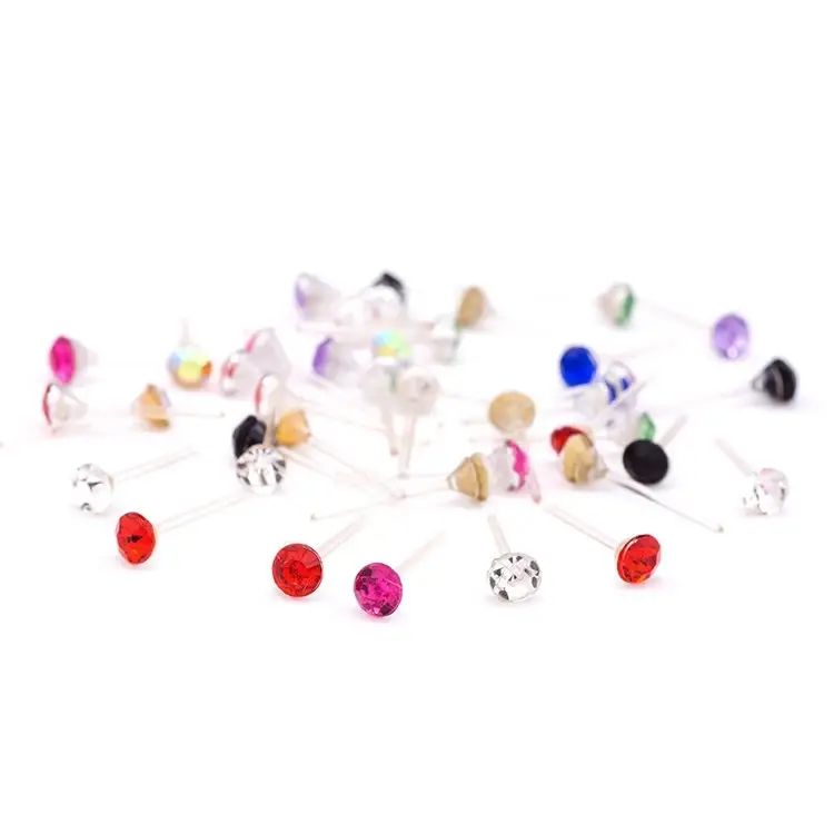 108 Pcs Multi-Color Rhinestone Earrings Set - Image 5