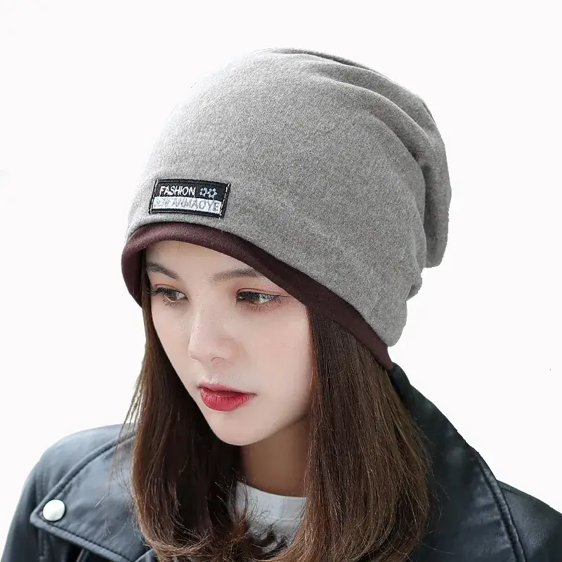 Women's Korean Style Velvet Neck Warm Hat - Image 12