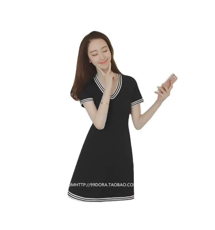 2025 Summer V Neck Casual Dress Women Large - Image 6