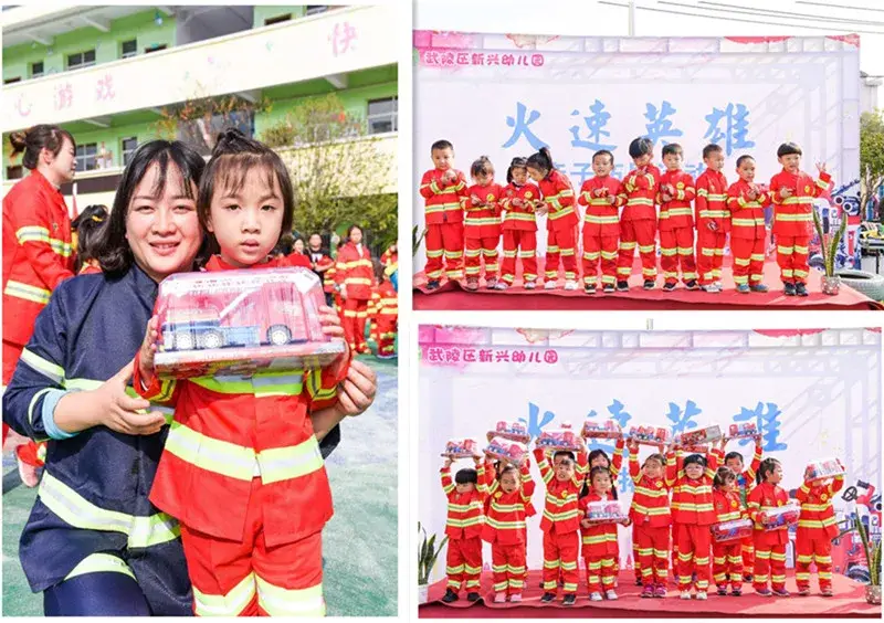 Kids Firefighter Suit Red Blue Performance Kids Clothing — feature 15