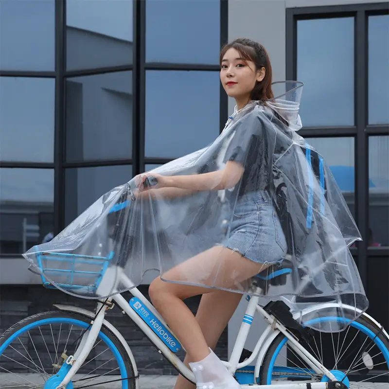 Transparent Bicycle Raincoat for Students & Mountain Bikers - Image 6
