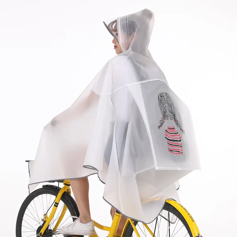 Transparent Bicycle Raincoat for Students & Mountain Bikers - Image 2