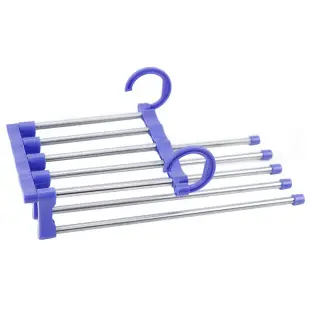 White 4-Crack Rotatable Coat Hat Hanger — feature 1