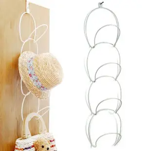White 4-Crack Rotatable Coat Hat Hanger — feature 3