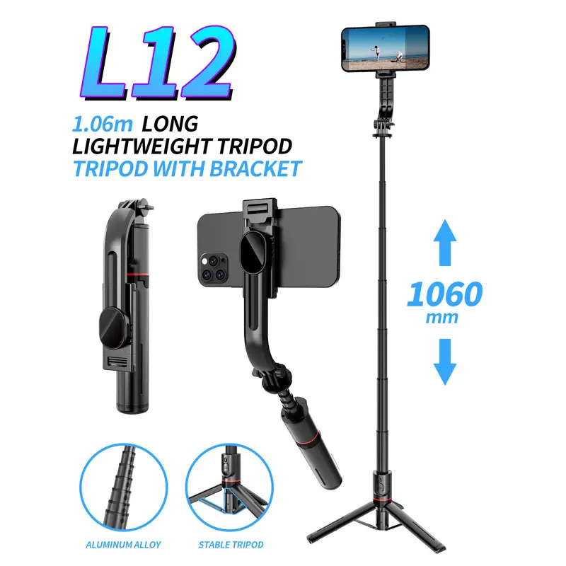 L13 Bluetooth Selfie Stick with 1110mm Tripod Stand - Image 2