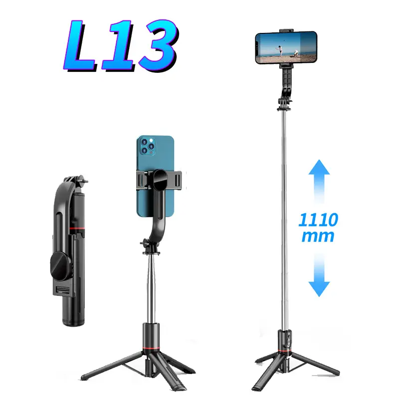 L13 Bluetooth Selfie Stick with 1110mm Tripod Stand - Image 4