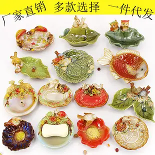 Owl Ceramic Soup Spoon Rack Ornament — feature 1