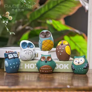 Owl Ceramic Soup Spoon Rack Ornament — feature 9