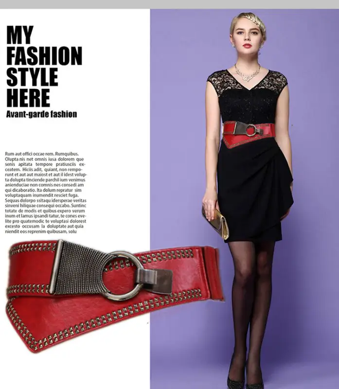 Korean Girdle Belt Belted Skirt Women Loose Fit