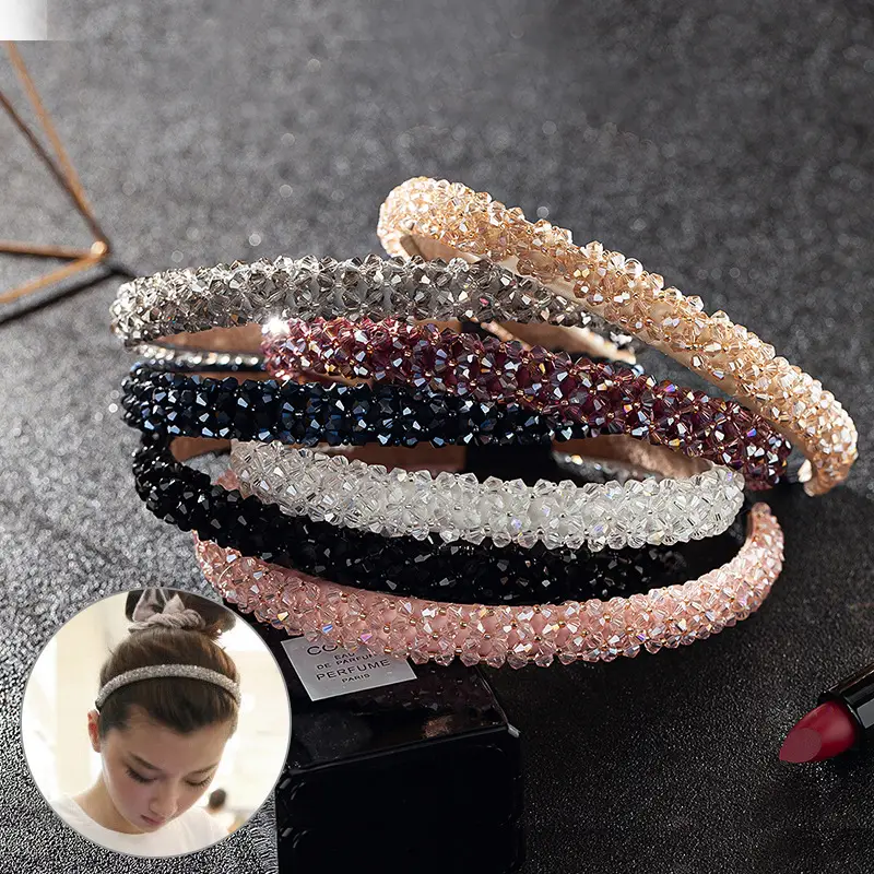 Crystal Beaded Korean Hairband for Women - Image 8