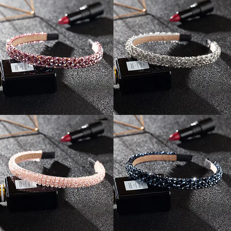 Crystal Beaded Korean Hairband for Women - Image 10