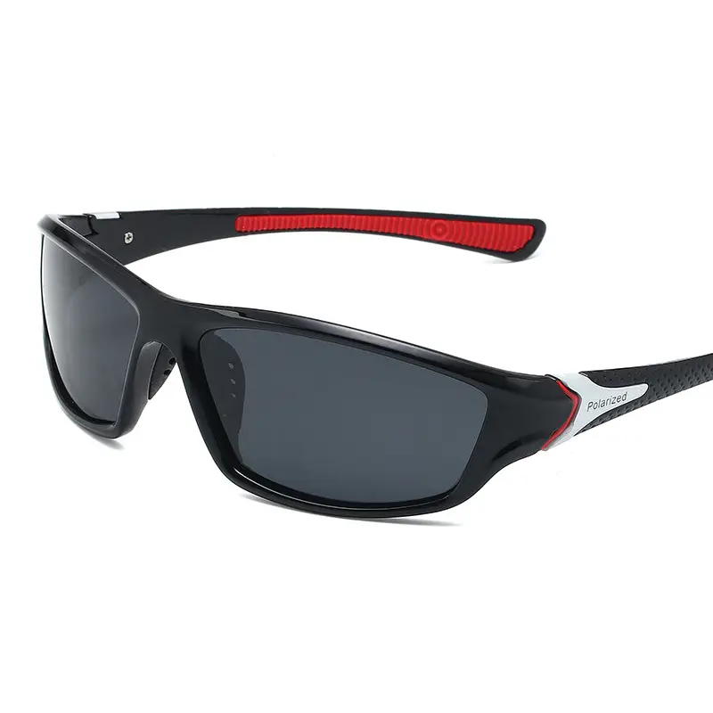 Men's Polarized Night Vision Sunglasses White Black - Image 2