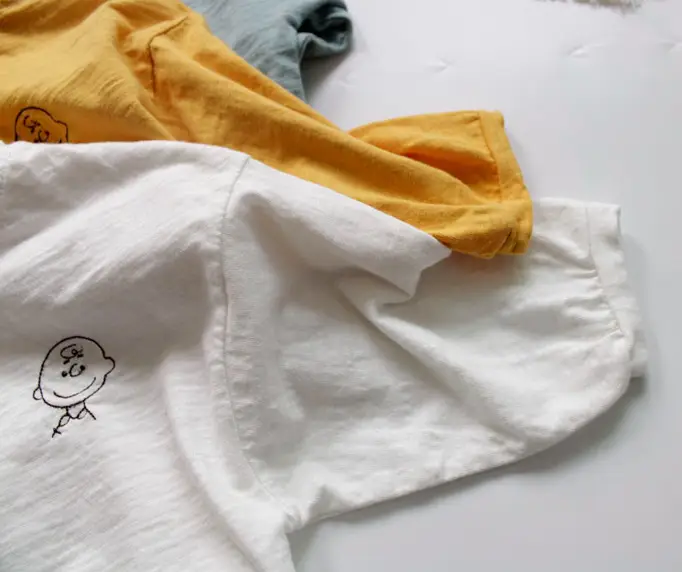 Spring Boys T-Shirt Long Sleeve Round Neck Embroidered Korean Style Loose Fit — feature 6
