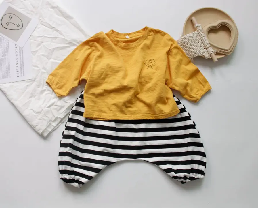 Spring Boys T-Shirt Long Sleeve Round Neck Embroidered Korean Style Loose Fit — feature 9