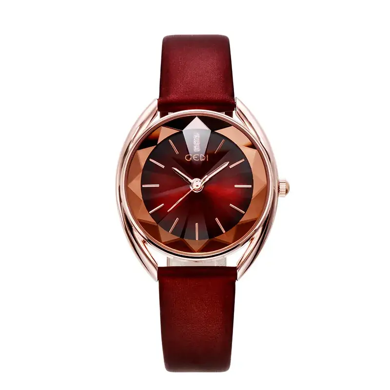 Women's Green Quartz Watch with Rose Gold Dial - Image 9