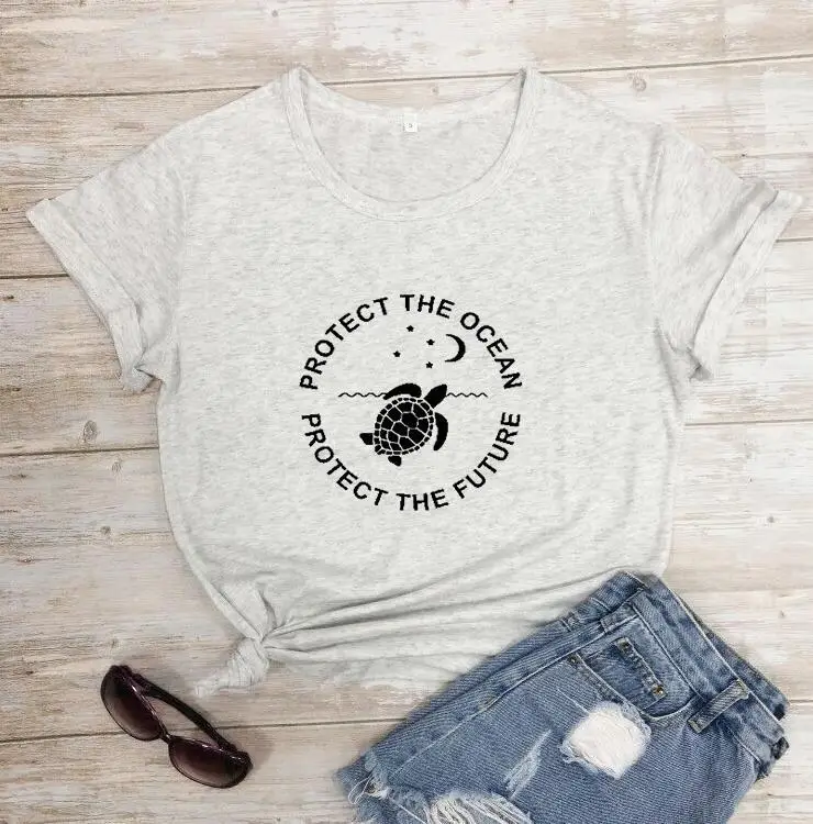 T-shirt with turtle print, yellow, casual wear