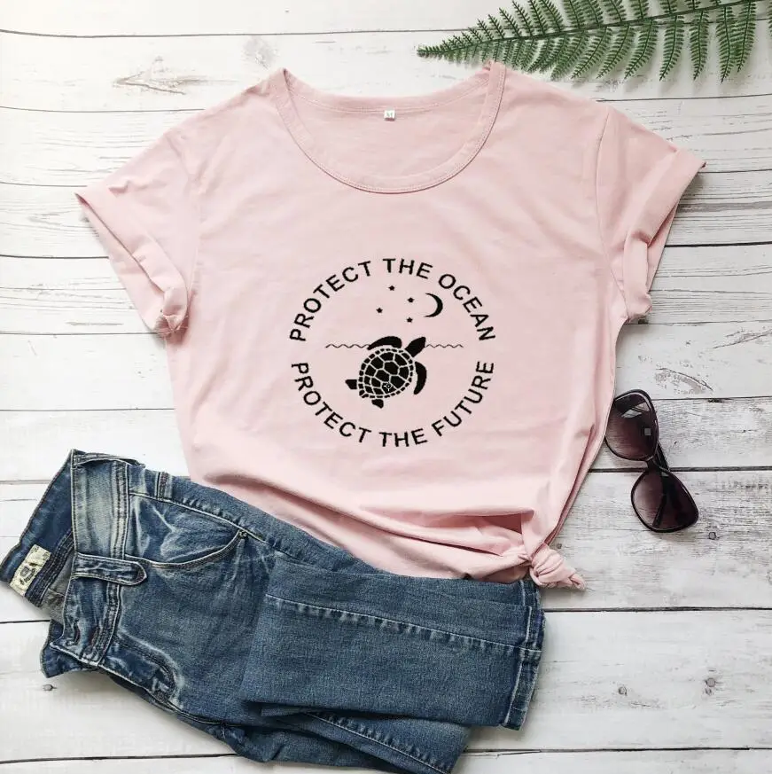 T-shirt with turtle print, yellow, casual wear