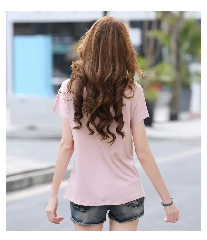 Loose Chubby Girl T-shirt Pink 2021 New — feature 10