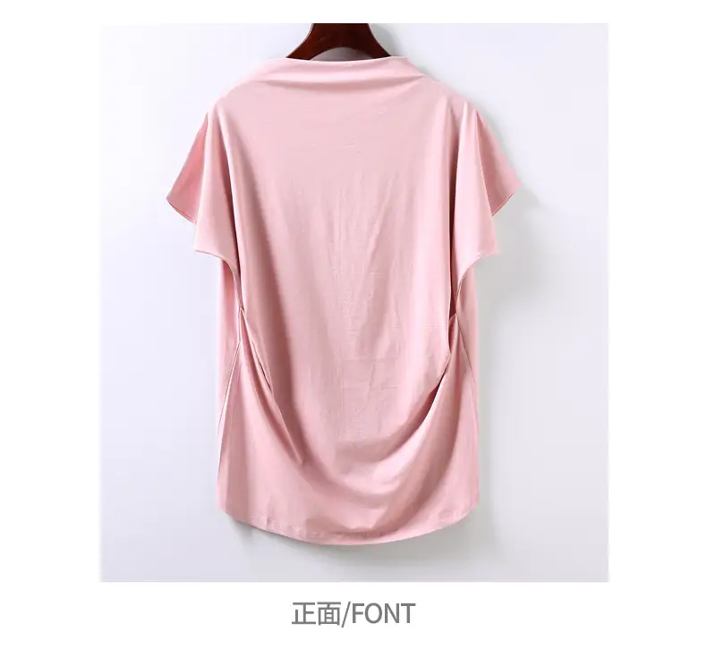 Loose Chubby Girl T-shirt Pink 2021 New — feature 19