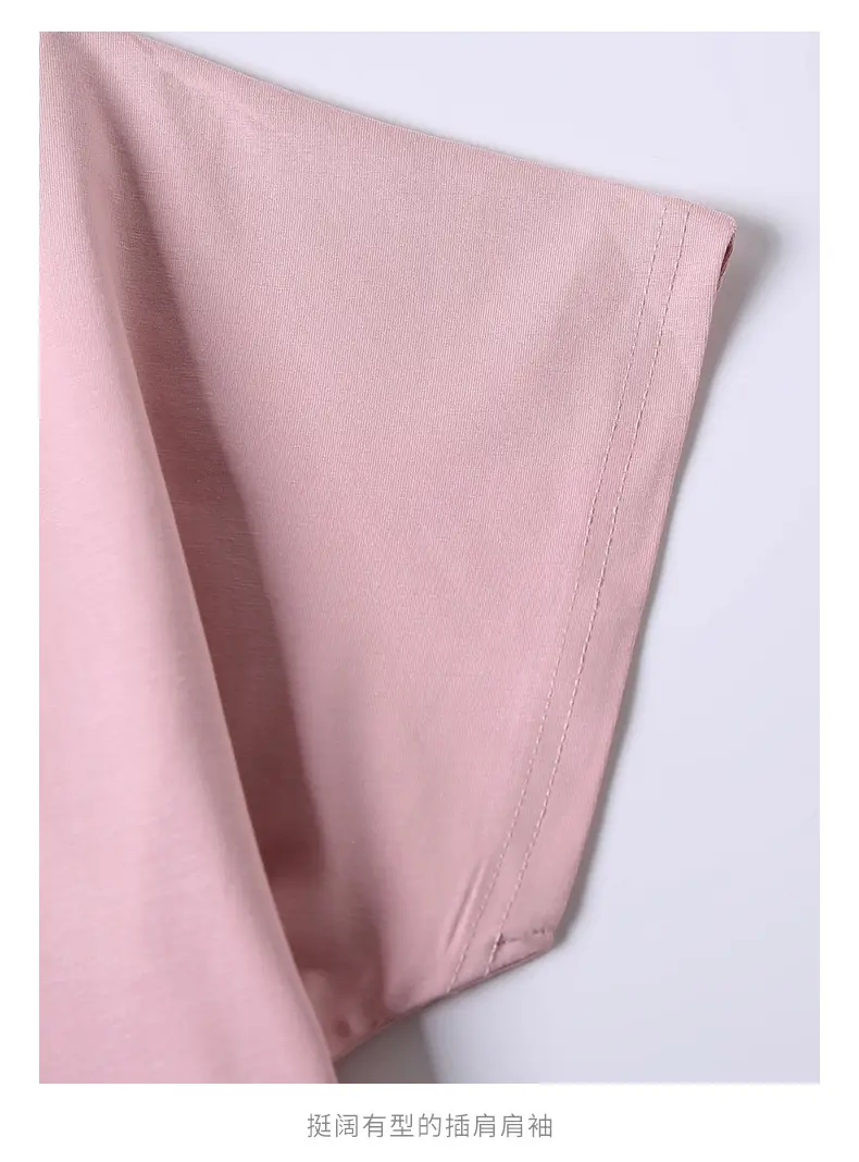 Loose Chubby Girl T-shirt Pink 2021 New — feature 22