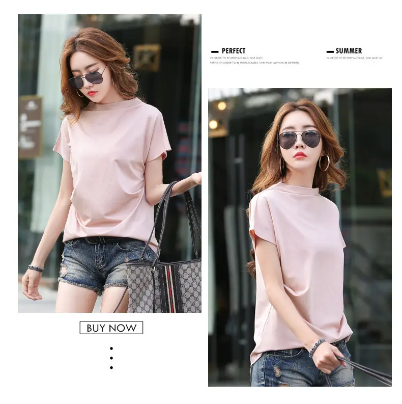 Loose Chubby Girl T-shirt Pink 2021 New — feature 9