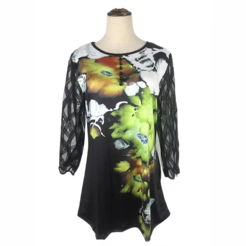 European American Cross-Border Women's T-Shirt Blue Christmas Print