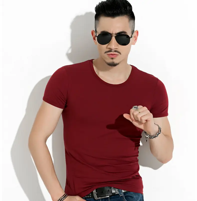 Men's White Short Sleeve T-Shirt Loose Fit Casual Wear - Image 15