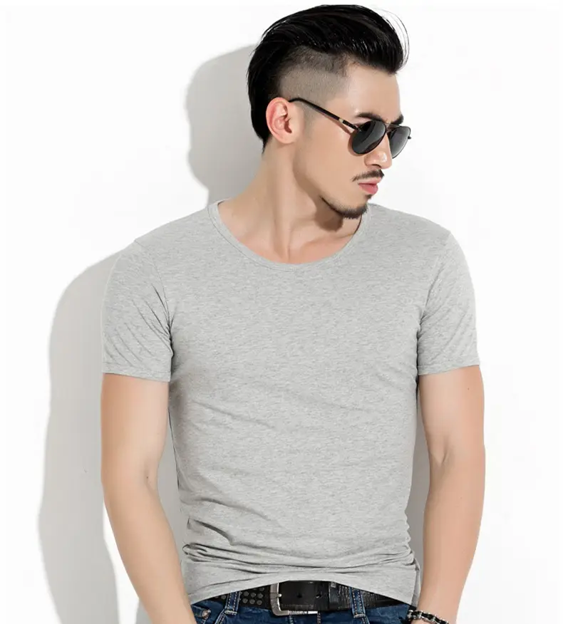 Men's White Short Sleeve T-Shirt Loose Fit Casual Wear - Image 16