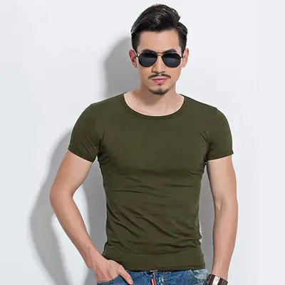 Men's White Short Sleeve T-Shirt Loose Fit Casual Wear - Image 19