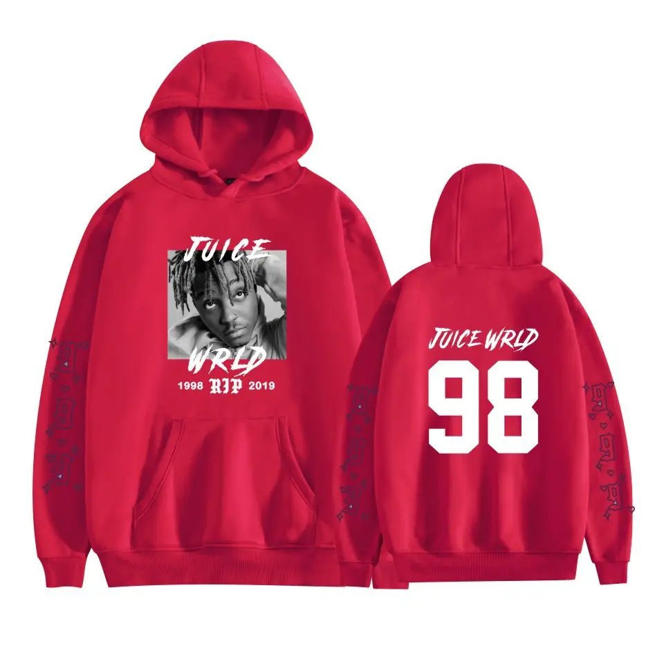 Red Tie-Wild 98 Hoodie Set for Men Women Winter - Image 6