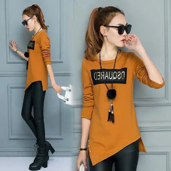 Women's 2026 Long Sleeve T-Shirt with Large Letters Design - Image 6