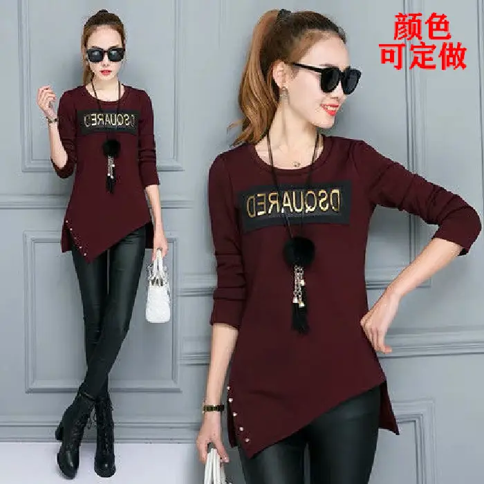 Women's 2026 Long Sleeve T-Shirt with Large Letters Design - Image 8