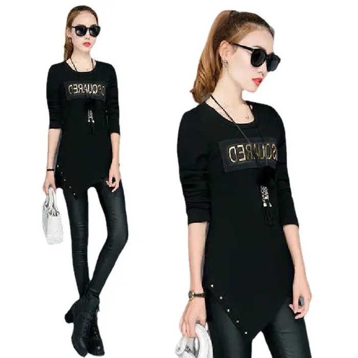 Women's 2026 Long Sleeve T-Shirt with Large Letters Design - Image 9