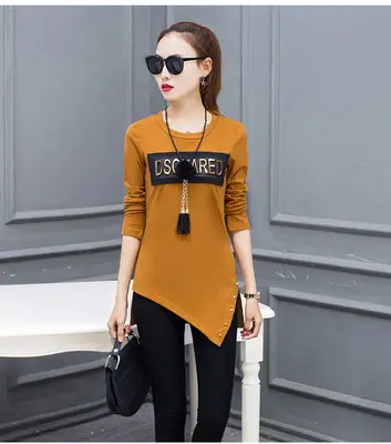 Women's 2026 Long Sleeve T-Shirt with Large Letters Design - Image 2
