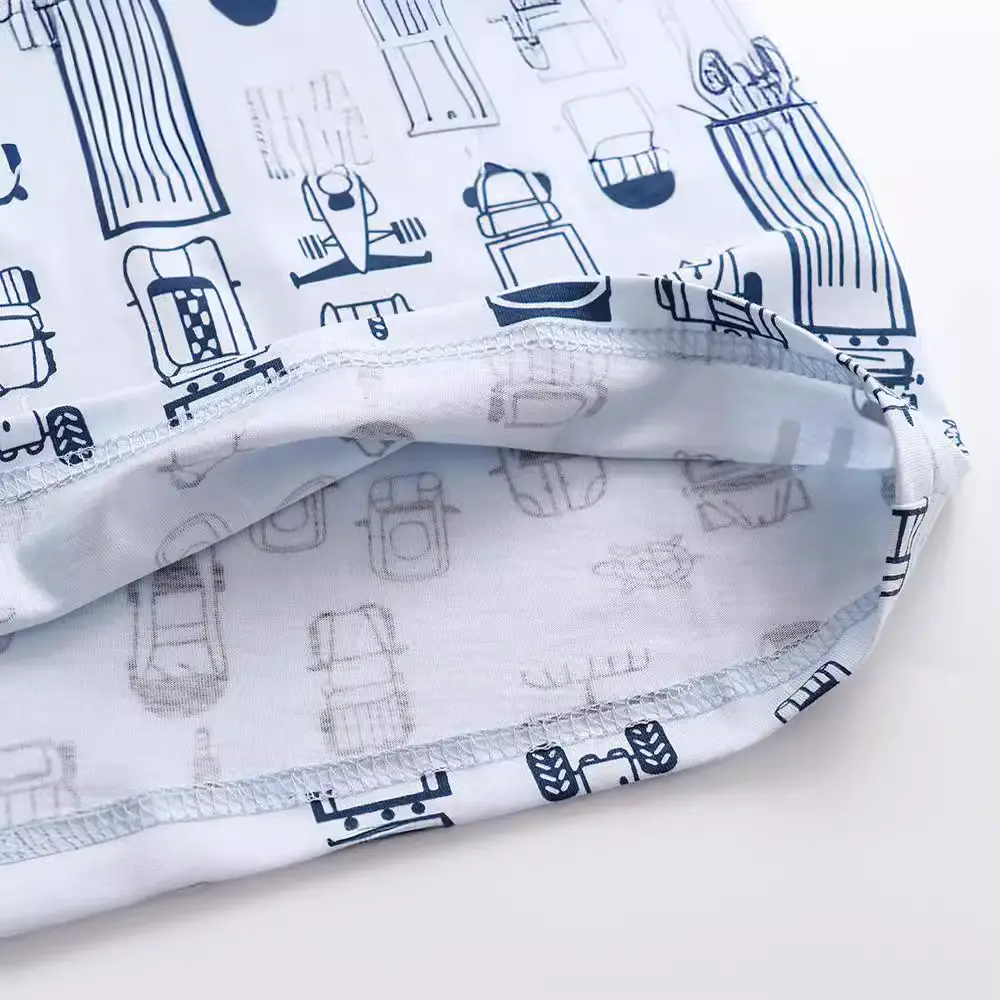 Summer Boys T-Shirt Car Print Pure Cotton - Image 3