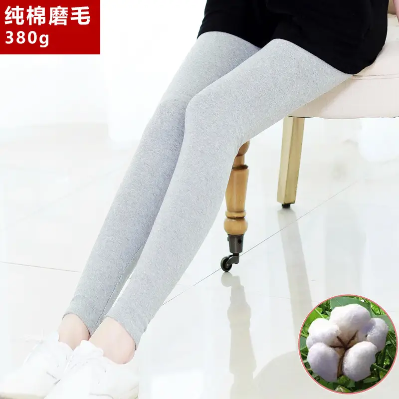Pure Cotton Slim Fit Leggings Women Autumn Winter Plus Size