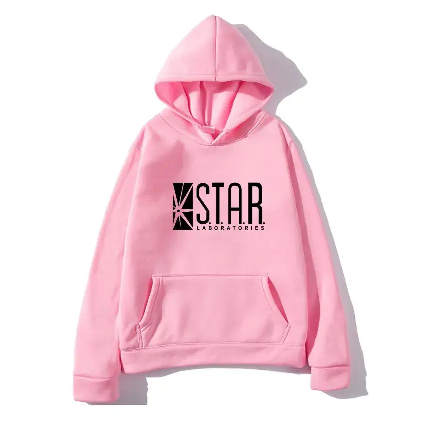 Star Logo Men's Blue Hooded Hoodie