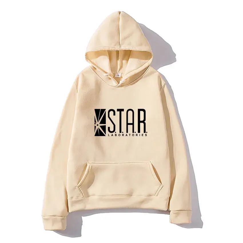 Star Logo Men's Blue Hooded Hoodie