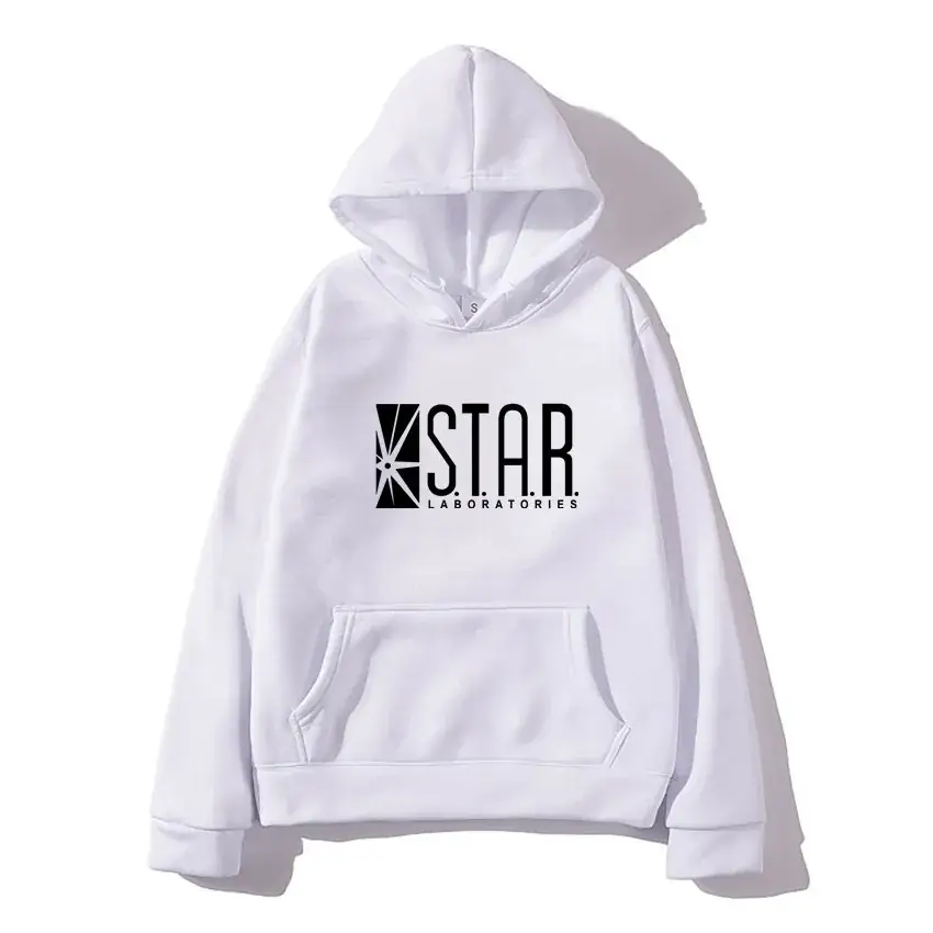 Star Logo Men's Blue Hooded Hoodie