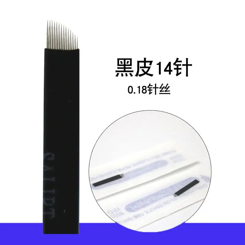 Black Leather Tattoo Needle 0.18 Wire Semi-Durable - Image 3
