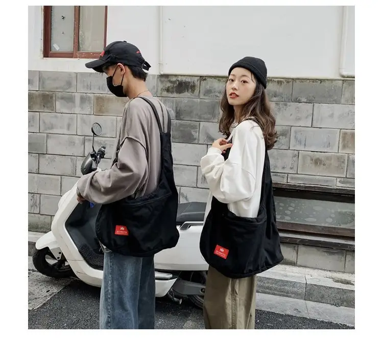 Men Black Crossbody Bag Set with Cap Hat — feature 17
