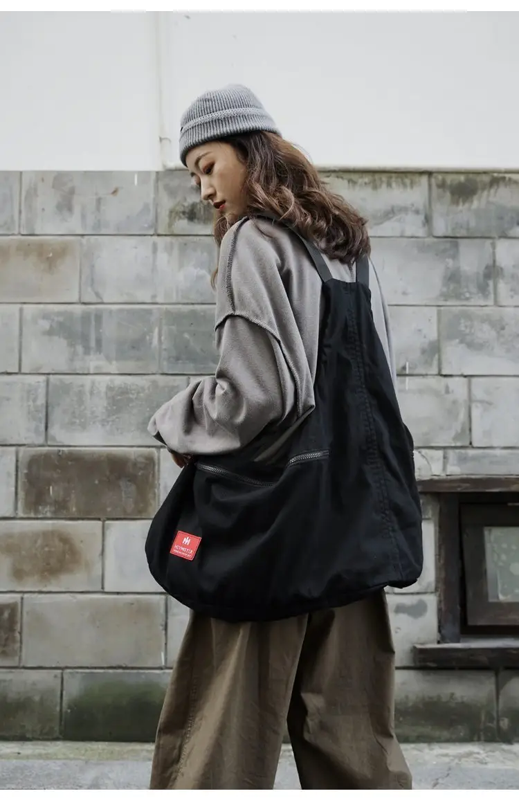 Men Black Crossbody Bag Set with Cap Hat — feature 21