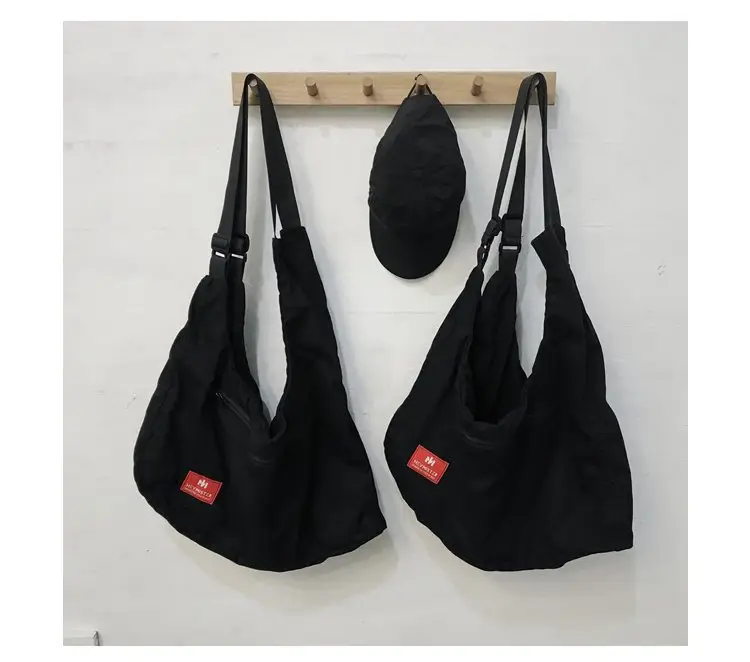Men Black Crossbody Bag Set with Cap Hat — feature 27