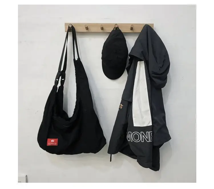 Men Black Crossbody Bag Set with Cap Hat — feature 28
